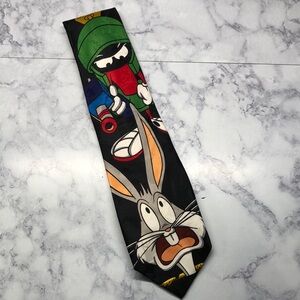 VTG Looney Tune Marvin the Martian w/ Bugs Bunny Tie